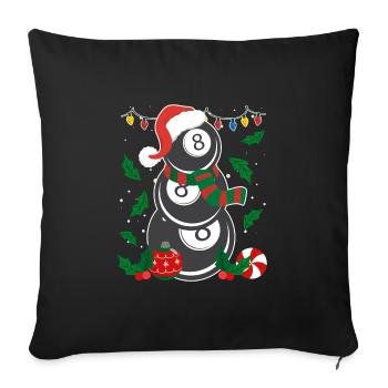 8-Ball Billiard Player Billiards - Sofa pillowcase 17,3'' x 17,3'' (45 x 45 cm) - black - Front