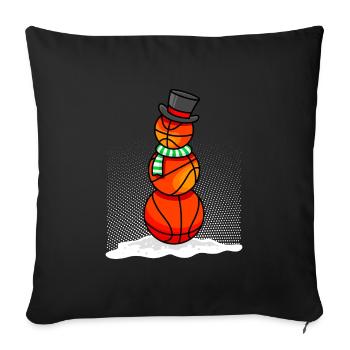 Basketball players Basketball players Basketball players - Sofa pillowcase 17,3'' x 17,3'' (45 x 45 cm) - black - Front