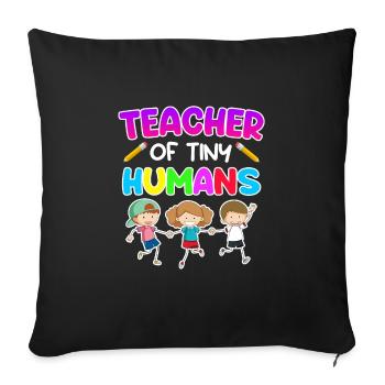 My profession is kindergarten teacher kindergarten - Sofa pillowcase 17,3'' x 17,3'' (45 x 45 cm) - black - Front