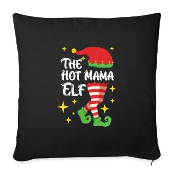 La mère elfe elfe - Housse de coussin décorative 45 x 45 cm - noir - Devant