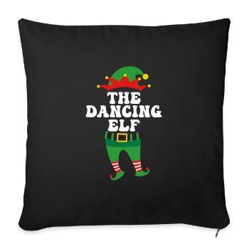 Danse Elfe Danseuse Couple Danse Fille - Housse de coussin décorative 45 x 45 cm - noir - Devant