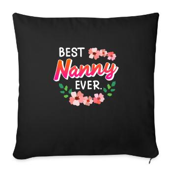 La meilleure assistante maternelle au monde Assistante maternelle - Housse de coussin décorative 45 x 45 cm - noir - Devant