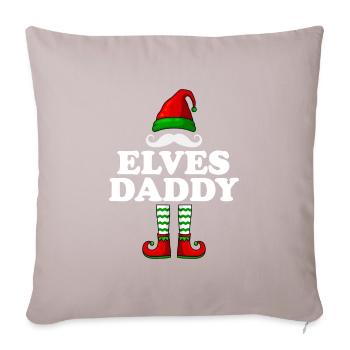 Elves Papa Christmas Father Elves Family - Sofa pillowcase 17,3'' x 17,3'' (45 x 45 cm) - light taupe - Front