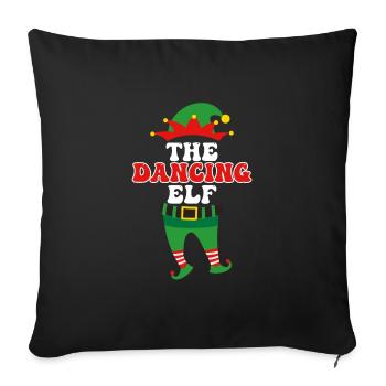 Danse Elfe Danseuse Couple Danse Fille - Housse de coussin décorative 45 x 45 cm - noir - Devant