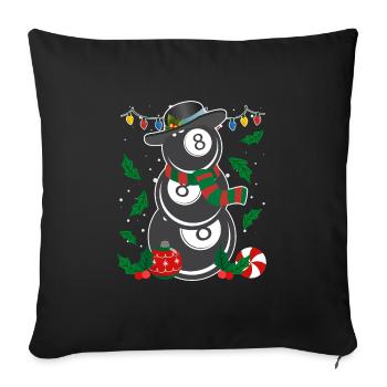 8-Ball Billiard Player Billiards - Sofa pillowcase 17,3'' x 17,3'' (45 x 45 cm) - black - Front