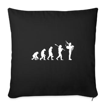 Bagpipe Bagpipes Evolution Bagpipes - Sofa pillowcase 17,3'' x 17,3'' (45 x 45 cm) - black - Front