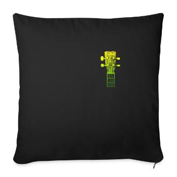 Band guitarist Musician I play the guitar - Sofa pillowcase 17,3'' x 17,3'' (45 x 45 cm) - black - Front