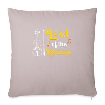 Seigneur des cordes Le Maître du Violon - Housse de coussin décorative 45 x 45 cm - taupe clair - Devant