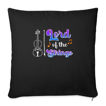 Lord of the strings The Master of the Violin - Sofa pillowcase 17,3'' x 17,3'' (45 x 45 cm) - black - Front
