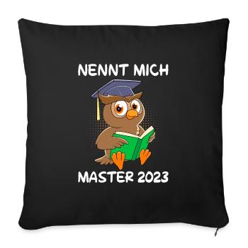 Call me Master 2023 - Sofakissenbezug 45 x 45 cm - Schwarz - Vorne