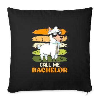 Call me Bachelor 2023 Bachelor Degree - Sofa pillowcase 17,3'' x 17,3'' (45 x 45 cm) - black - Front