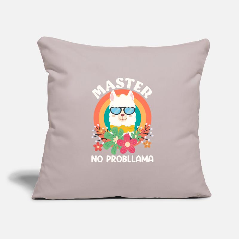 Master 2023 No Probllama Masterabschluss Sofakissenbezug 45 x 45 cm