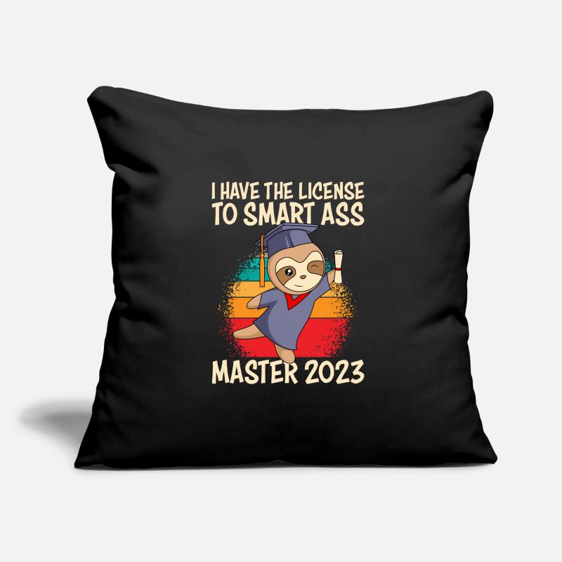Master 2023 Licence à Clever Shit Housse de coussin décorative 45 x 45 cm
