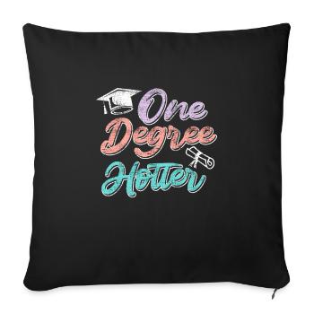 Ein Abschluss heißer Bachelor Master Abschluss - Sofakissenbezug 45 x 45 cm - Schwarz - Vorne