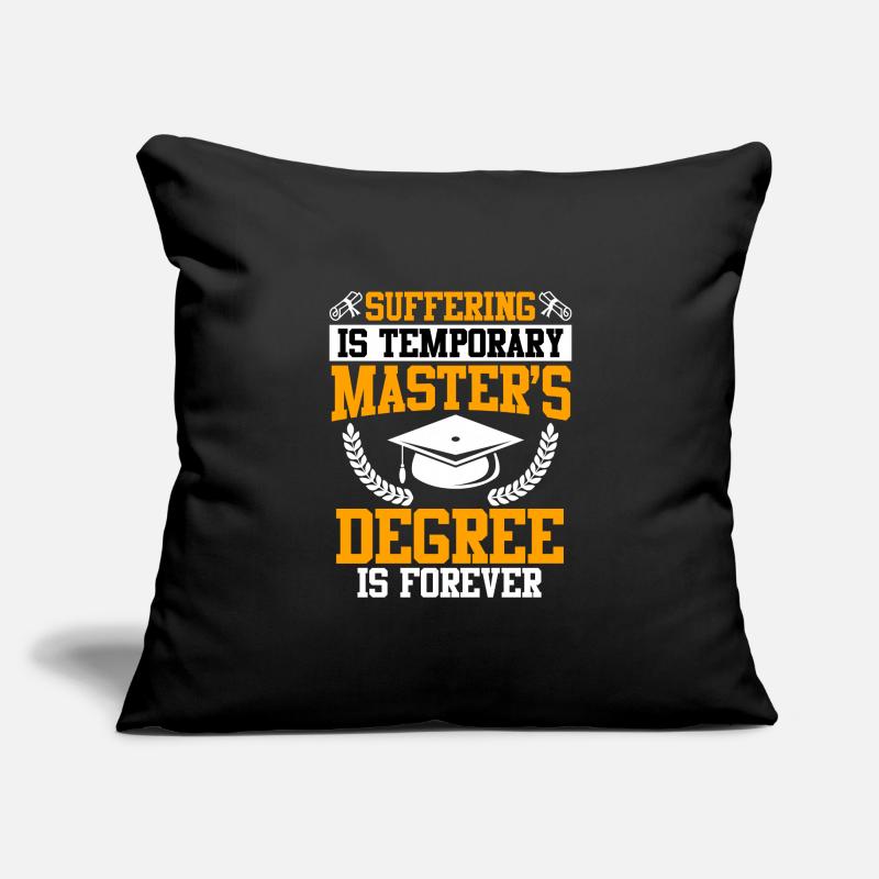 Souffrir brièvement le Master pour la vie Master Housse de coussin décorative 45 x 45 cm