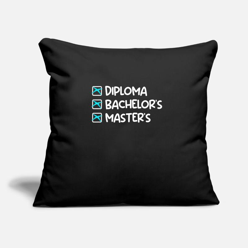 School leaving certificate Bachelor Degree Master's degree Sofa pillowcase 17,3'' x 17,3'' (45 x 45 cm)