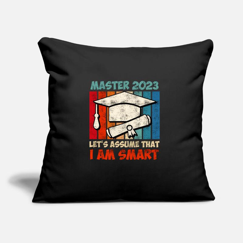 Master 2020 ich bin klug Master Abschluss Sofakissenbezug 45 x 45 cm