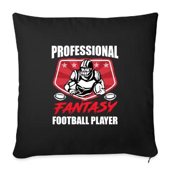 Professional Fantasy Football Player - Sofa pillowcase 17,3'' x 17,3'' (45 x 45 cm) - black - Front