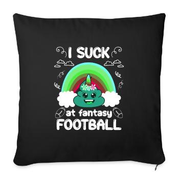 Mauvais joueur de football Fantasy - Housse de coussin décorative 45 x 45 cm - noir - Devant