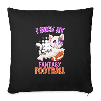 Perdant de football Fantasy - Housse de coussin décorative 45 x 45 cm - noir - Devant
