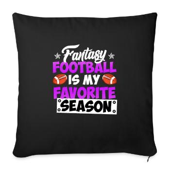 Saison de football Fantasy - Housse de coussin décorative 45 x 45 cm - noir - Devant
