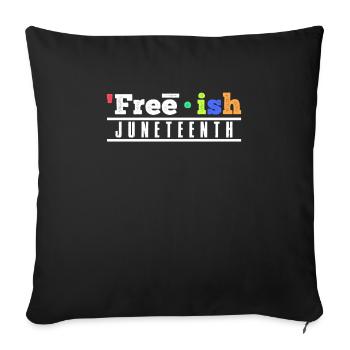 Juneteenth Freedom Black History America Africa - Housse de coussin décorative 45 x 45 cm - noir - Devant