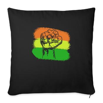 Black History Month Black Lives Matter Africa - Sofa pillowcase 17,3'' x 17,3'' (45 x 45 cm) - black - Front