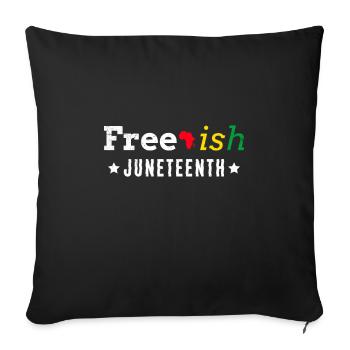 Juneteenth Black History Independence Africa - Sofa pillowcase 17,3'' x 17,3'' (45 x 45 cm) - black - Front