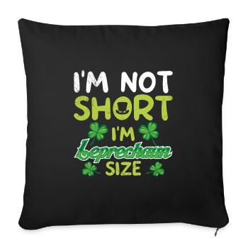 Nicht klein Leprechaun Size St Patrick’s Day - Sofakissenbezug 45 x 45 cm - Schwarz - Vorne