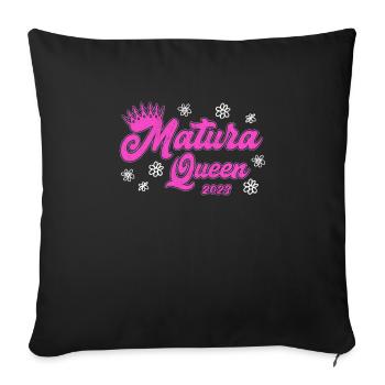 Matura Queen 2023 Maturant - Sofa pillowcase 17,3'' x 17,3'' (45 x 45 cm) - black - Front
