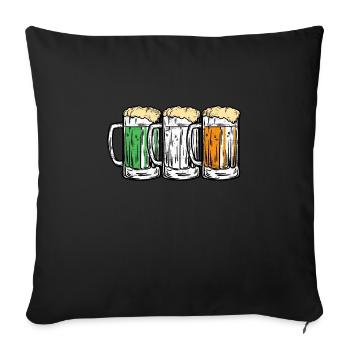 Irish Beer Ireland St. Patrick's Day - Sofa pillowcase 17,3'' x 17,3'' (45 x 45 cm) - black - Front