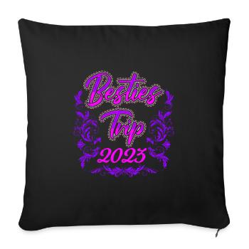 Beasties Trip 2023 Holiday Friends Spring Break - Housse de coussin décorative 45 x 45 cm - noir - Devant