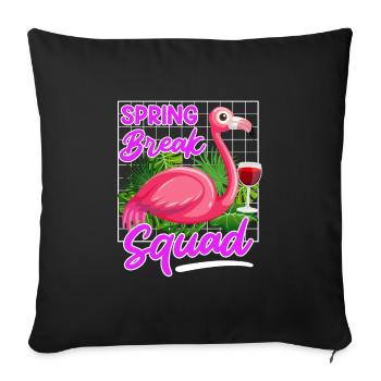 Spring Break Squad Sommerferien Spring Break - Sofakissenbezug 45 x 45 cm - Schwarz - Vorne
