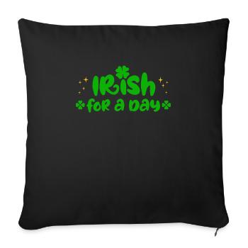 Irlandais d’un jour Saint-Patrick - Housse de coussin décorative 45 x 45 cm - noir - Devant