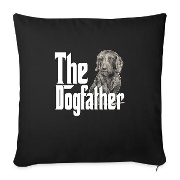 Dachshund Dog Dad Dogfather Dogs Daddy Father Rott - Sofakissenbezug 45 x 45 cm - Schwarz - Vorne