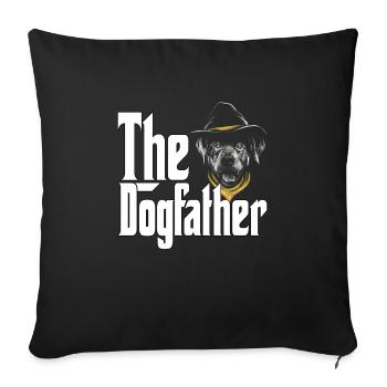 DogCowboy Dog Dad Dogfather Dogs Daddy Father Rott - Sofakissenbezug 45 x 45 cm - Schwarz - Vorne