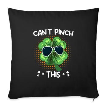 Can't Pinch this Clover St. Patrick's Day - Sofa pillowcase 17,3'' x 17,3'' (45 x 45 cm) - black - Front