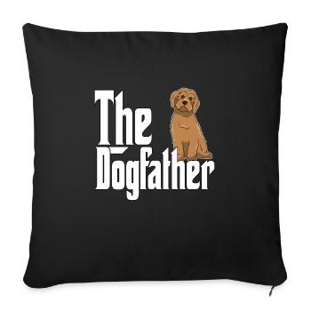 Labradoodle Dog Dad Dogfather Dogs Daddy Father Ro - Sofa pillowcase 17,3'' x 17,3'' (45 x 45 cm) - black - Front