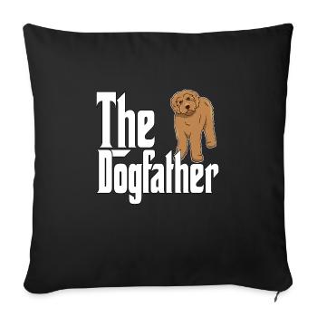 Labradoodle Dog Dad Dogfather Dogs Daddy Father Ro - Sofa pillowcase 17,3'' x 17,3'' (45 x 45 cm) - black - Front