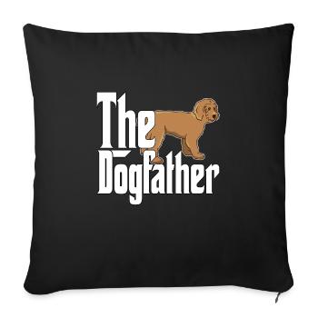 Labradoodle Dog Dad Dogfather Dogs Daddy Father Ro - Sofa pillowcase 17,3'' x 17,3'' (45 x 45 cm) - black - Front