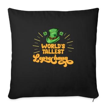 World's greatest leprechaun great friend - Sofa pillowcase 17,3'' x 17,3'' (45 x 45 cm) - black - Front
