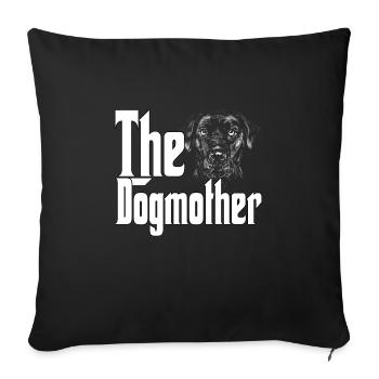 Labrador Retriever Dog Mom Dogmother Dogs Mommy - Sofa pillowcase 17,3'' x 17,3'' (45 x 45 cm) - black - Front