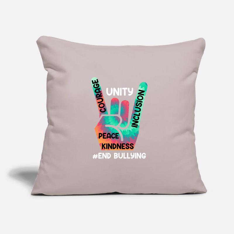 Stop à l’intimidation Sensibilisation et solidarité pour Housse de coussin décorative 45 x 45 cm