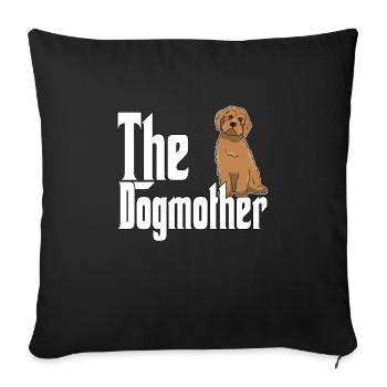 Labradoodle Chien Maman Chienne Chiens Maman - Housse de coussin décorative 45 x 45 cm - noir - Devant