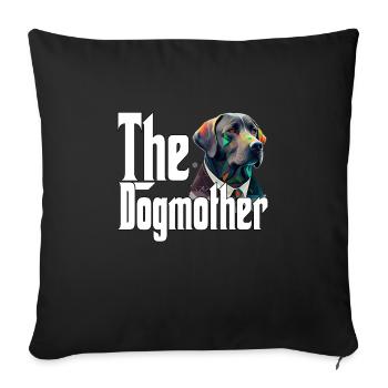 Labrador Retriever Dog Mom Dogmother Dogs Mommy - Sofa pillowcase 17,3'' x 17,3'' (45 x 45 cm) - black - Front