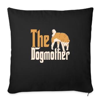 Akita Chien Maman Chienne Chiens Maman - Housse de coussin décorative 45 x 45 cm - noir - Devant