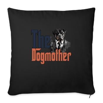 Rottweiler Chien Maman Chienne Chiens Maman Rottie - Housse de coussin décorative 45 x 45 cm - noir - Devant