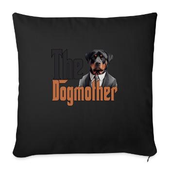 Rottweiler Chien Maman Chienne Chiens Maman Rottie - Housse de coussin décorative 45 x 45 cm - noir - Devant