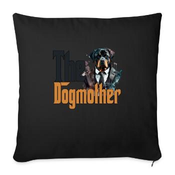 Rottweiler Chien Maman Chienne Chiens Maman Rottie - Housse de coussin décorative 45 x 45 cm - noir - Devant