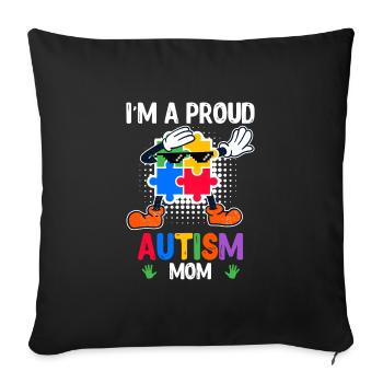 Autistische Kinder Vielfalt für Mom - Sofakissenbezug 45 x 45 cm - Schwarz - Vorne